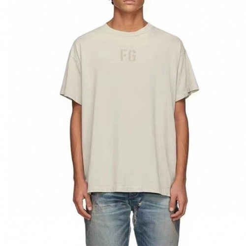 [피어오브갓]Fear of god 2021 Mm/Wm Minimal Cotton Short Sleeved Tshirts - 피어오브갓 2021 남/녀 미니멀 코튼 반팔티 Fea0253x.Size(s - xl).베이지