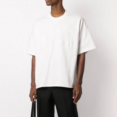 Jil Sander 2021 Mens Basic Crew-neck Cotton Short Sleeved Tshirts - 질샌더 2021 남성 베이직 크루넥 코튼 반팔티 Jil0017x.Size(s - l).화이트
