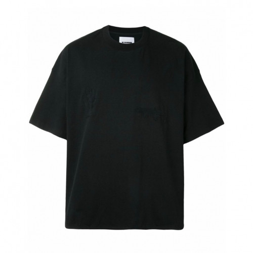 Jil Sander 2021 Mens Basic Crew-neck Cotton Short Sleeved Tshirts - 질샌더 2021 남성 베이직 크루넥 코튼 반팔티 Jil0018x.Size(s - l).블랙