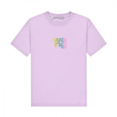 [매장판]Alexsander Wang 2021 Mm/Wm Logo Short Sleeved Tshirts - 알렉산더왕 2021 남/녀 로고 반팔티 Alw0211x.Size(xs - l).퍼플