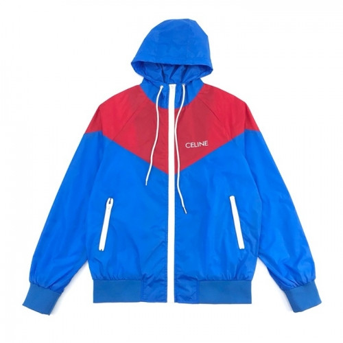 Celine 2021 Mens Logo Wind-proof Jackets - 셀린느 2021 남성 로고 방풍 자켓 Cel0110x.Size(s - xl).블루