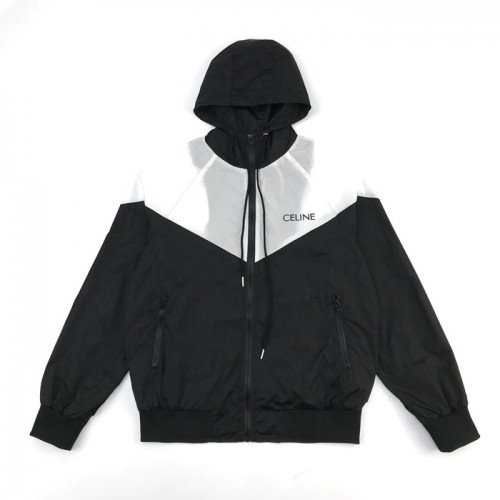 Celine 2021 Mens Logo Wind-proof Jackets - 셀린느 2021 남성 로고 방풍 자켓 Cel0111x.Size(s - xl).블랙