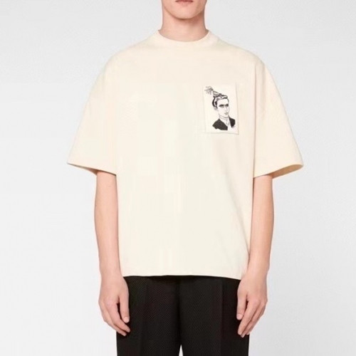 Ami 2021 Mm/Wm Casual Cotton Short Sleeved Tshirt - 아미 2021 남/녀 로고 코튼 캐쥬얼 반팔티 Ami0092x.Size(s - xl).화이트