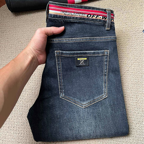[오프화이트]Off-white 2024 Mens Logo Denim Jeans - 오프화이트 2024 남성 로고 데님 청바지 Off0657x.Size(29 - 40).블루
