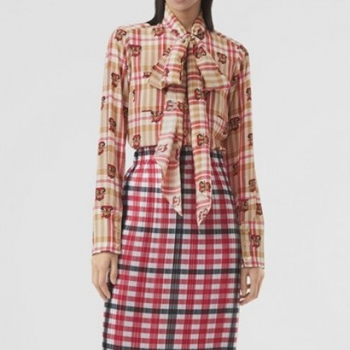 Burberry 2021 Womens Vintage Basic Tshirts - 버버리 2021 여성 빈티지 베이직 셔츠 Bur03790x.Size(s - 2xl).핑크