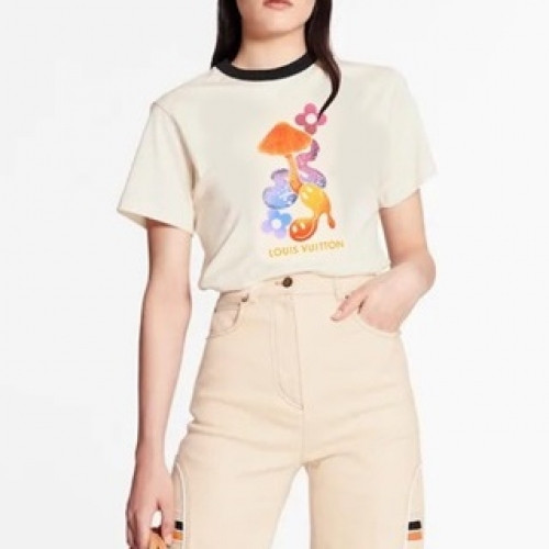 Louis vuitton 2021 Mm/Wm Logo Short Sleeved Tshirts - 루이비통 2021 남/녀 로고 반팔티 Lou02707x.Size(s - l).화이트