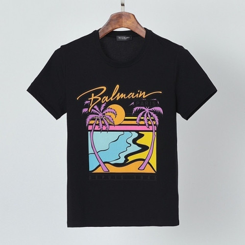 [발망]Balmain 2021 Mens Logo Cotton Short Sleeved Tshirs - 발망 2021 남성 로고 코튼 반팔티 Bam0116x.Size(m - 3xl).블랙