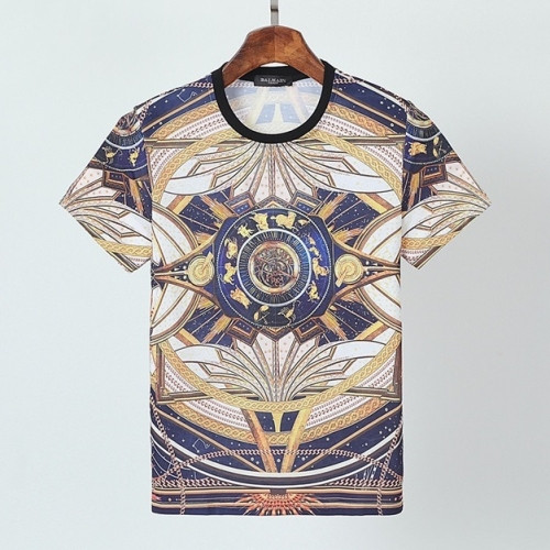 [발망]Balmain 2021 Mens Logo Cotton Short Sleeved Tshirs - 발망 2021 남성 로고 코튼 반팔티 Bam0124x.Size(m - 3xl).베이지