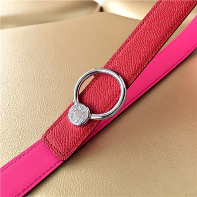 [매장판]Hermes 2021 Women's Leather Belt,2.5cm - 에르메스 2021 여성용 레더 벨트 2.5cm,HERBT0133,레드