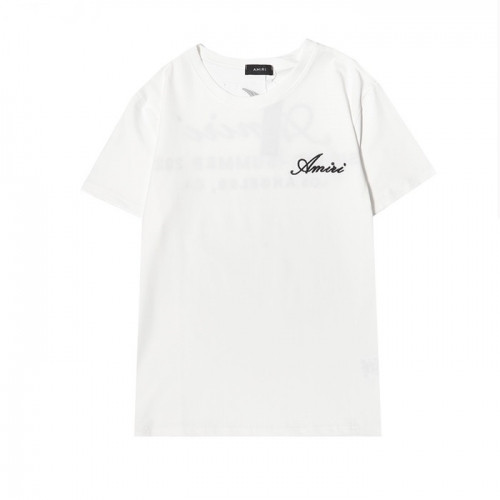 Amiri 2021 Mm/Wm Logo Cotton Short Sleeved Tshirts - 아미리 2021 남/녀 로고 코튼 반팔티 Ami0168x.Size(s - 2xl).화이트