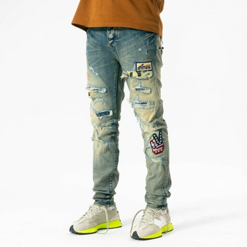 [매장판]Amiri 2021 Mens Trendy Denim Pants - 아미리 2021 남성 트렌디 데님 팬츠 Ami0172x.Size(29 - 40).블루