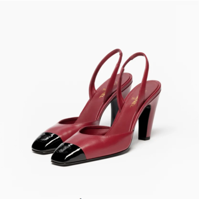 샤넬 여성 하이힐 슬링백 - Chanel Womens Red Slingback - chs12434x