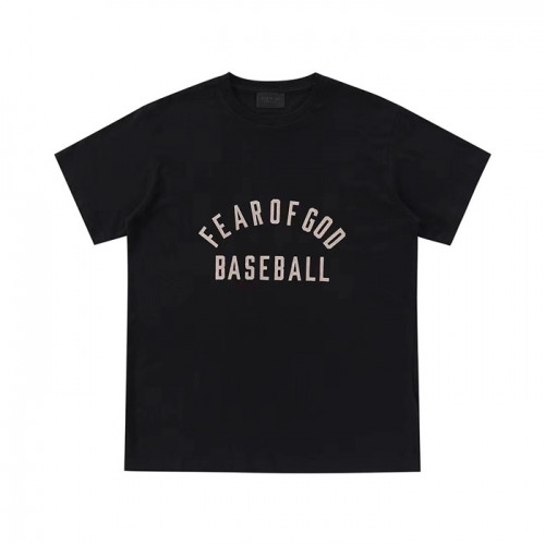 [피어오브갓]Fear of god 2021 Mm/Wm Minimal Cotton Short Sleeved Tshirts - 피어오브갓 2021 남/녀 미니멀 코튼 반팔티 Fea0254x.Size(s - xl).블랙