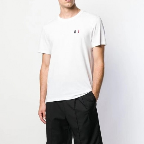 Ami 2021 Mm/Wm Casual Cotton Short Sleeved Tshirt - 아미 2021 남/녀 로고 코튼 캐쥬얼 반팔티 Ami0099x.Size(s - xl).화이트