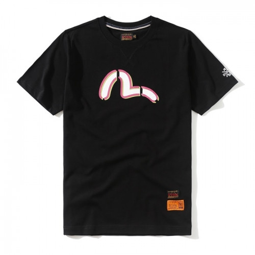[에비수]Evisu 2021 Mens Evisukuro Cotton Short Sleeved Tshirts - 에비수 2021 남성 갈매기 코튼 반팔티 Evi0045x.Size(m -2xl).블랙