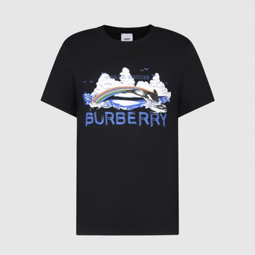 [버버리]Burberry 2021 Mm/Wm Logo Cotton Short Sleeved Tshirts - 버버리 2021 남/녀 로고 코튼 반팔티 Bur03809x.Size(s - xl).블랙