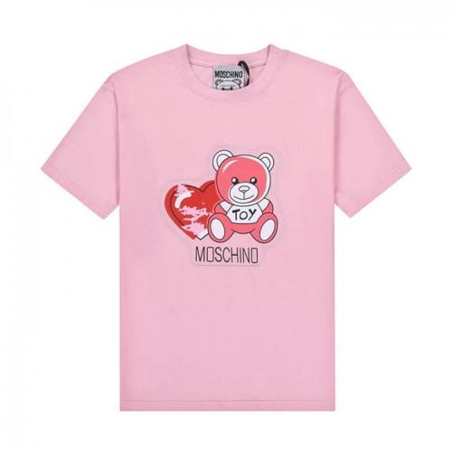 [모스키노]Moschino 2021 Mm/Wm Logo Cotton Short Sleeved Tshirts - 모스키노 2021 남/녀 로고 코튼 반팔티 Mos01151x.Size(s - l).핑크