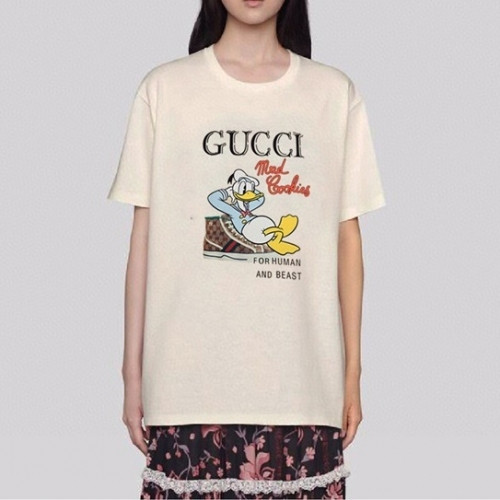 Gucci  Mm/Wm Logo Short Sleeved Tshirts Ivory - 구찌 2021 남/녀 로고 반팔티 Guc03633x Size(xs - l) 아이보리