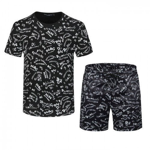 Dolce&Gabbana Mens Casual Training Short Sleeved Clothes&Half Pants - 돌체앤가바나 2021 남성 캐쥬얼 트레이닝 반팔티&반바지 Dol0321x