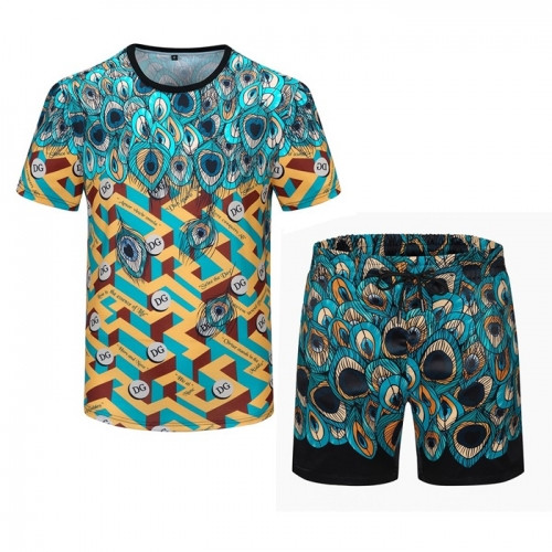 Dolce&Gabbana Mens Casual Training Short Sleeved Clothes&Half Pants - 돌체앤가바나 2021 남성 캐쥬얼 트레이닝 반팔티&반바지 Dol0320 x