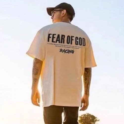 [추천템]Fear of god  Mm/Wm Minimal Cotton Short Sleeved Tshirts Beige - 피어오브갓 2021 남/녀 미니멀 코튼 반팔티 Fea0261x Size(s - xl) 베이지