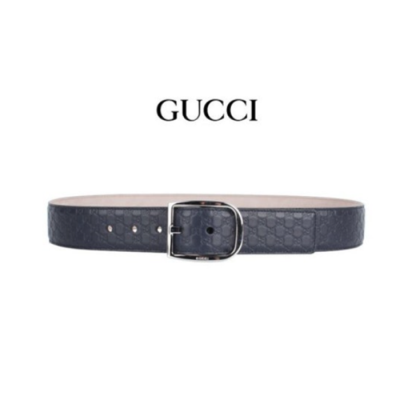 구찌 남성 마이크로 시마 네이비 벨트 - Gucci Mens Navy Belts - be0164x