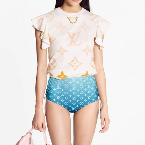 Louis vuitton Womens Logo Short Sleeved Tshirts White - 루이비통 2021 여성 로고 반팔티 Lou02800x Size(xs - m)  화이트