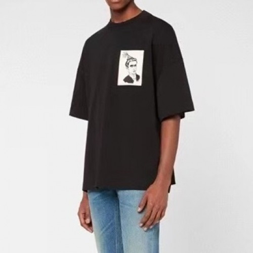 Ami  Mm/Wm Casual Cotton Short Sleeved Tshirt Black - 아미 2021 남/녀 로고 코튼 캐쥬얼 반팔티 Ami0107x Size(s - xl) 블랙