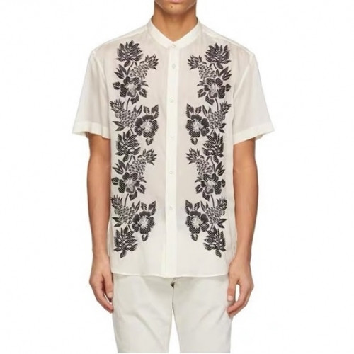 Saint Lauren Mens Trendy Shirs - 입생로랑 남성 플라워 반팔티 - ysl116x
