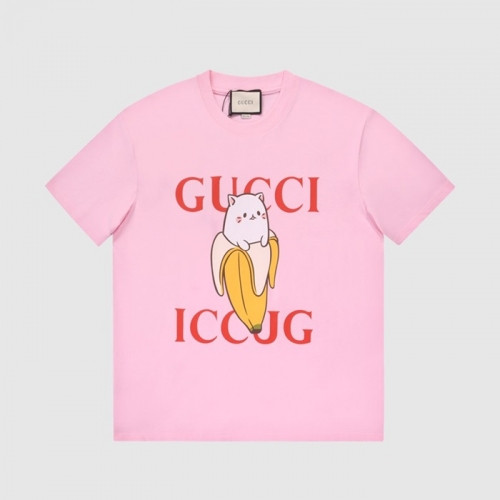 Gucci  Mm/Wm Logo Short Sleeved Tshirts Pink - 구찌 2021 남/녀 로고 반팔티 Guc03678x Size(xs - l) 핑크