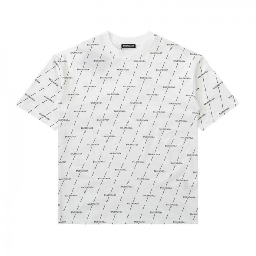 Balenciaga  Mm/Wm Logo Cotton Short Sleeved Tshirts White - 발렌시아가 2021 남/녀 로고 코튼 반팔티 Bal01026x Size(xs - l) 화이트