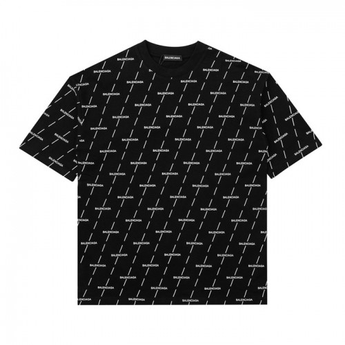 Balenciaga  Mm/Wm Logo Cotton Short Sleeved Tshirts Black - 발렌시아가 2021 남/녀 로고 코튼 반팔티 Bal01027x Size(xs - l) 블랙