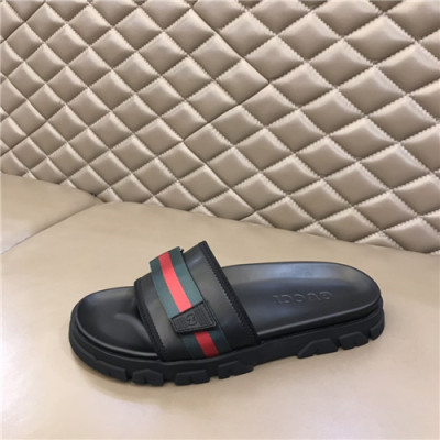 Gucci 2021 Men's Leather Sandal,GUCS1459 - 구찌 2021 남성용 레더 샌들,Size(240-270),블랙