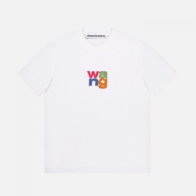 Alexsander Wang  Mm/Wm Logo Short Sleeved Tshirts White - 알렉산더왕 2021 남/녀 로고 반팔티 Alw0163x Size(xs - l) 화이트