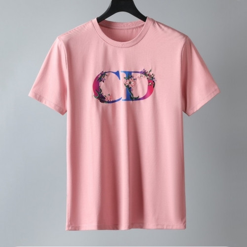 [캐쥬얼]Dior  Mm/Wm Casual Crew-neck Short Sleeved Tshirts Pink - 디올 2021 남/녀 캐쥬얼 크루넥 반팔티 Dio01235x Size(m - 3xl) 핑크
