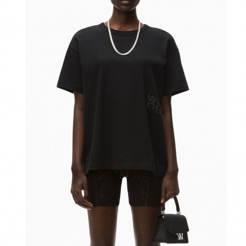 Alexsander Wang Womens Short Sleeved Tshirts Black - 알렉산더왕 2021 여성 로고 반팔티 Alw0164x Size(xs - m) 블랙