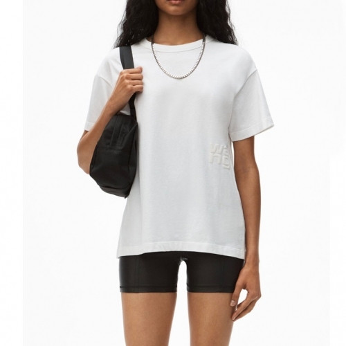 Alexsander Wang Womens Short Sleeved Tshirts White - 알렉산더왕 2021 여성 로고 반팔티 Alw0165x Size(xs - m) 화이트