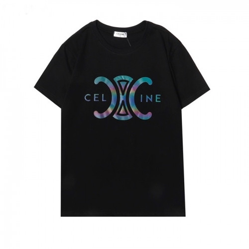 Celine Mm/Wm Hedi Slimane Logo Cotton Short Sleeved Tshirts Black - 셀린느 2021 남/녀 로고 코튼 반팔티 Cel0116x Size(s - 2xl) 블랙