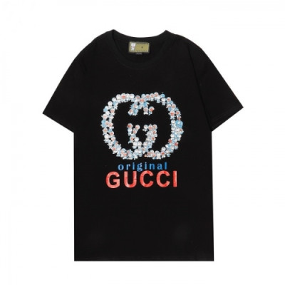 Gucci  Mm/Wm Logo Short Sleeved Tshirts Black - 구찌 2021 남/녀 로고 반팔티 Guc03712x Size(s - 2xl) 블랙