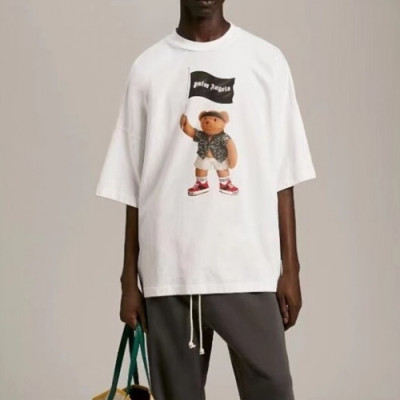 Palm Angels  Mm/Wm Logo Cotton Short Sleeved Tshirts White - 팜 엔젤스 2021 남/녀 로고 코튼 반팔티셔츠 Pam0304x Size(s - xl) 화이트
