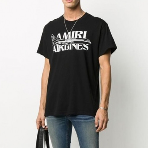 Amiri Mm/Wm Logo Cotton Short Sleeved Tshirts Black - 아미리 2021 남/녀 로고 코튼 반팔티 Ami0208x Size(s - xl) 블랙