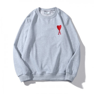 Ami Mens Logo Casual Cotton Man-to-man Gray - 아미 2021 남성 로고 코튼 맨투맨 Ami0130x Size(m - 2xl) 그레이