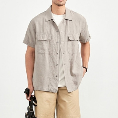 Ermenegildo Zegna  Mens Business Short Sleeved Polo Tshirts Black - 에르메네질도 2021 제냐 남성 비지니스 반팔티 Zeg0296x Size(m - 2xl) 그레이