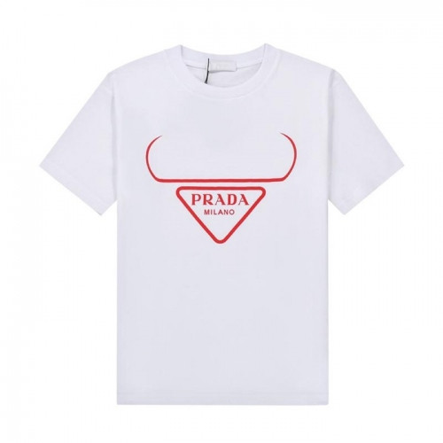 Prada  Mens Basic Logo Short Sleeved Tshirts Whire - 프라다 2021 남성 베이직 로고 폴로 반팔티 Pra02270x Size(xs - l) 화이트