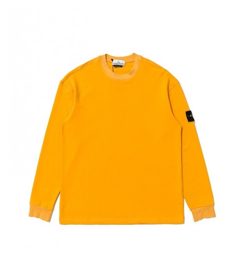 Stone Island  Mens Light Reflection Logo Cotton Man-to-man Yellow - 스톤아일랜드 2021 남성 로고 코튼 맨투맨 Sto0341x Size(m - 2xl) 옐로우