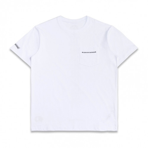 [트렌디]Chrome hearts  Mens Logo Casual Short Sleeved Tshirts White - 크롬하츠 2021 남성 로고 캐쥬얼 반팔티 Chr0360x Size(s - xl) 화이트