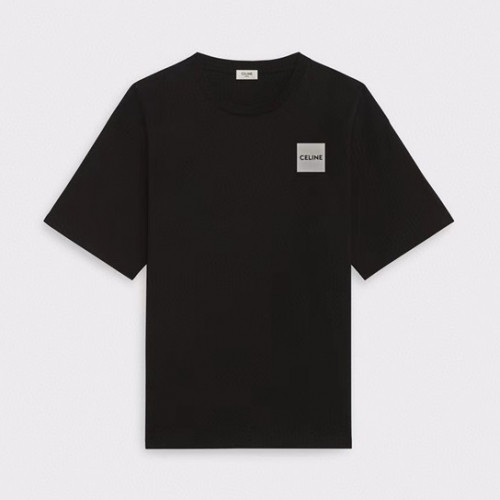 Celine Mm/Wm Hedi Slimane Logo Cotton Short Sleeved Tshirts Black - 셀린느 2021 남/녀 로고 코튼 반팔티 Cel0121x Size(s - xl) 블랙