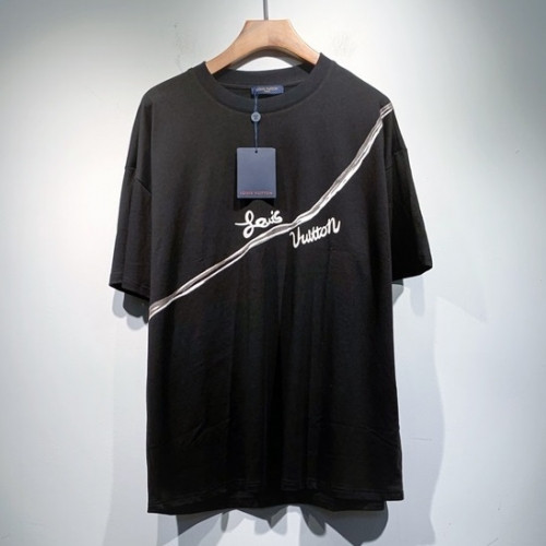 Louis vuitton  Mm/Wm Logo Short Sleeved Tshirts Black - 루이비통 2021 남/녀 로고 반팔티 Lou02918x Size(s - 2xl) 블랙