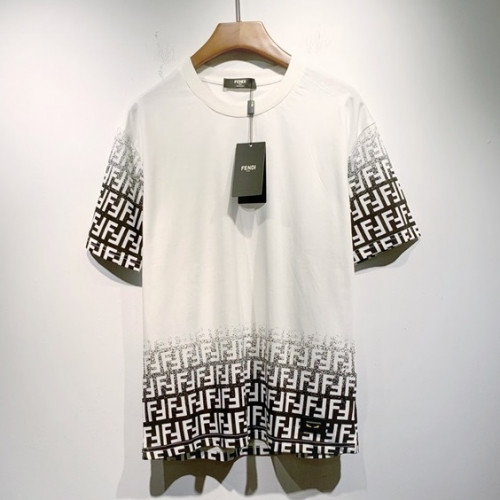 Fendi  Mens Logo Casual Short Sleeved Tshirts White - 펜디 2021 남성 로고 캐쥬얼 코튼 반팔티 Fen0981x Size(s - 2xl) 화이트