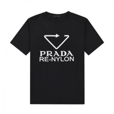 Prada  Mens Basic Logo Short Sleeved Tshirts Black - 프라다 2021 남성 베이직 로고 폴로 반팔티 Pra02296x Size(s - 2xl) 블랙